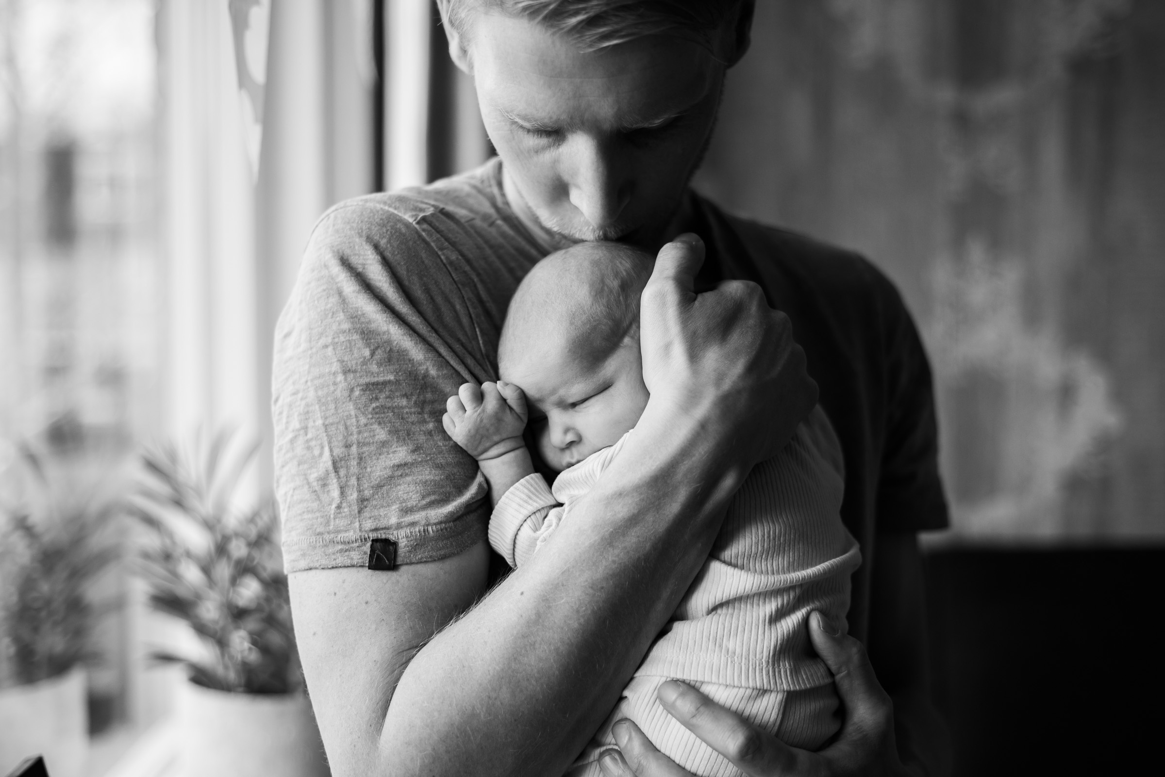 newborn father